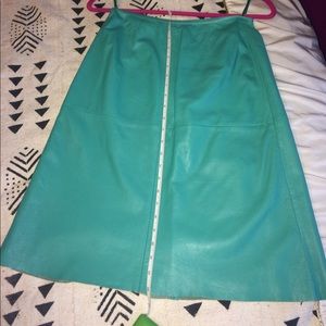 Banana Republic Genuine leather skirt.